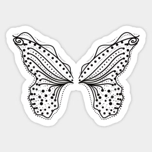 Butterfly wings pattern Sticker